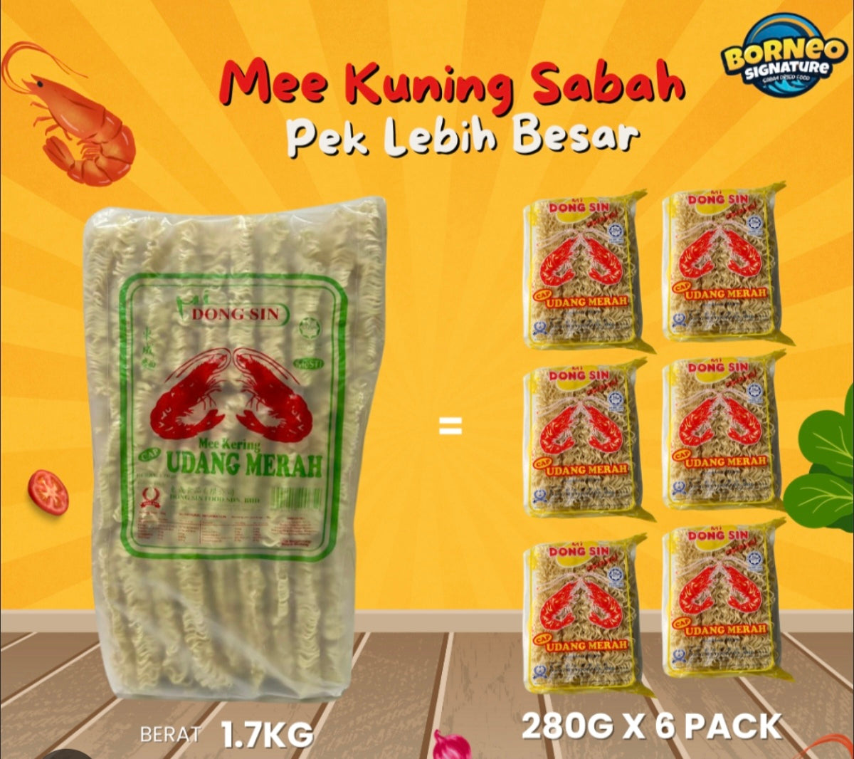 Mee kuning import
